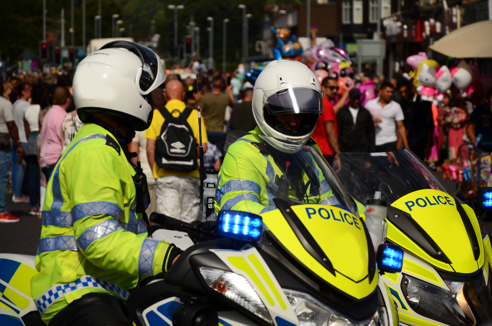 Emergency services in action
