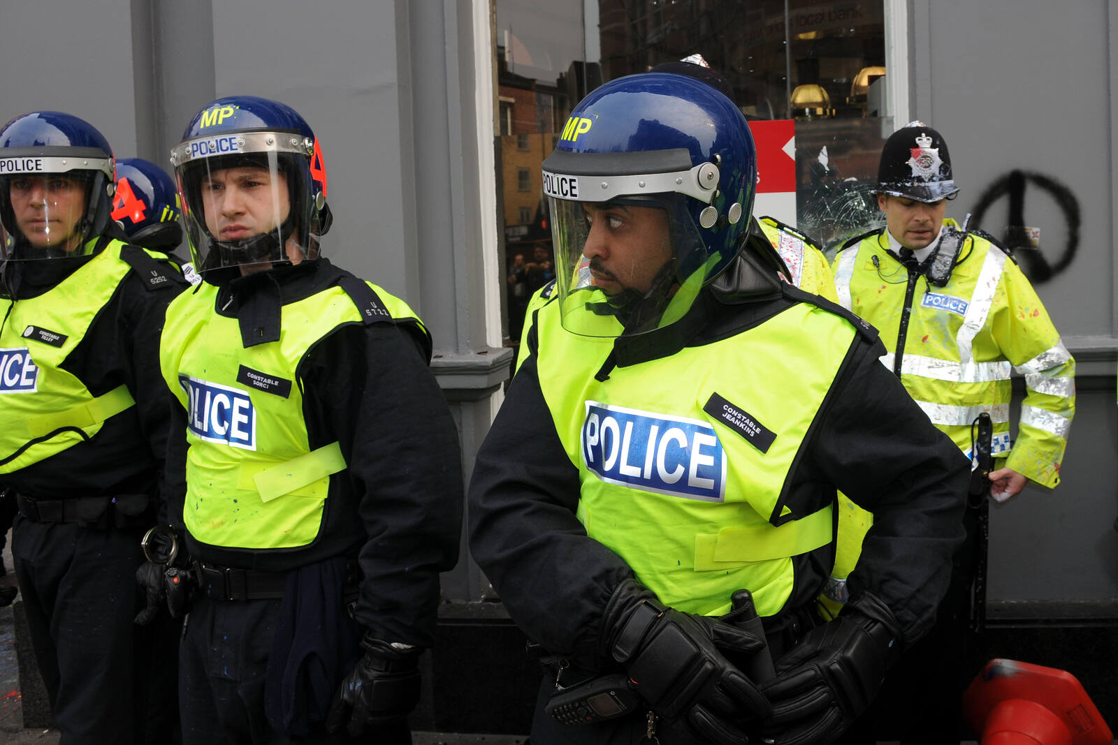 Emergency services in action