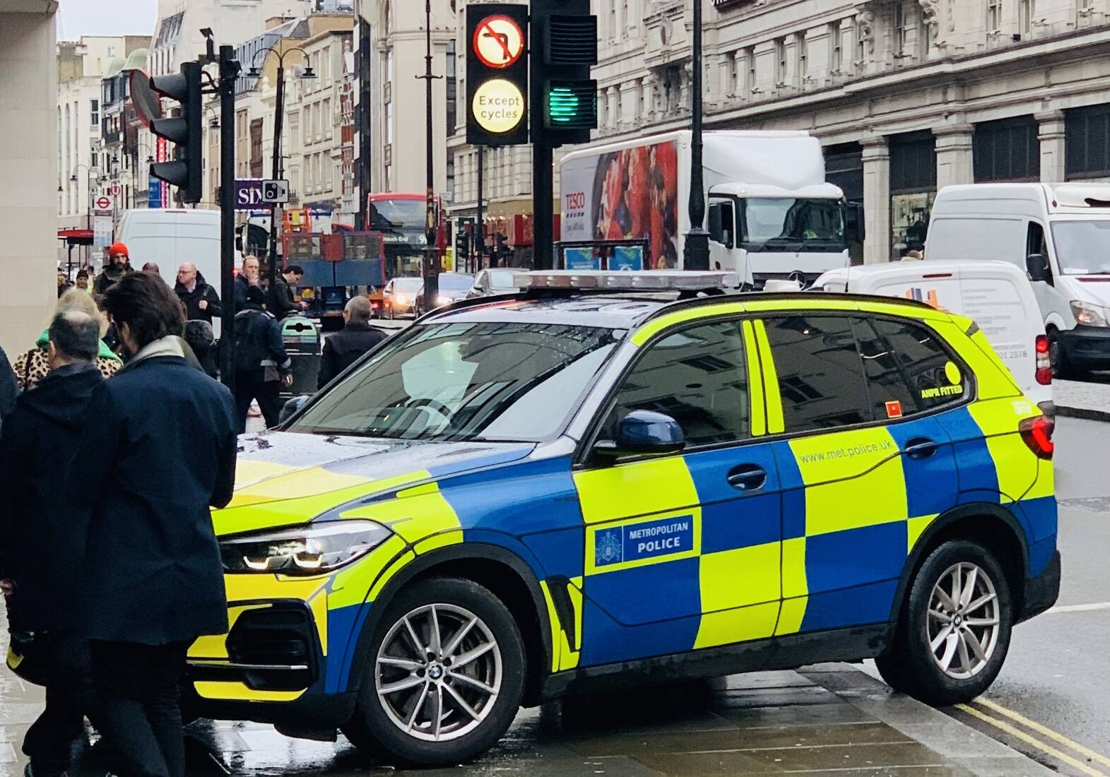 Emergency services in action