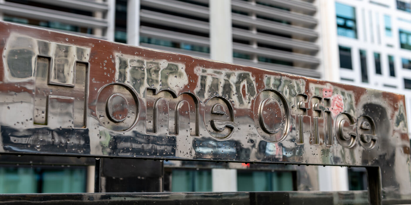 Home Office sign in London