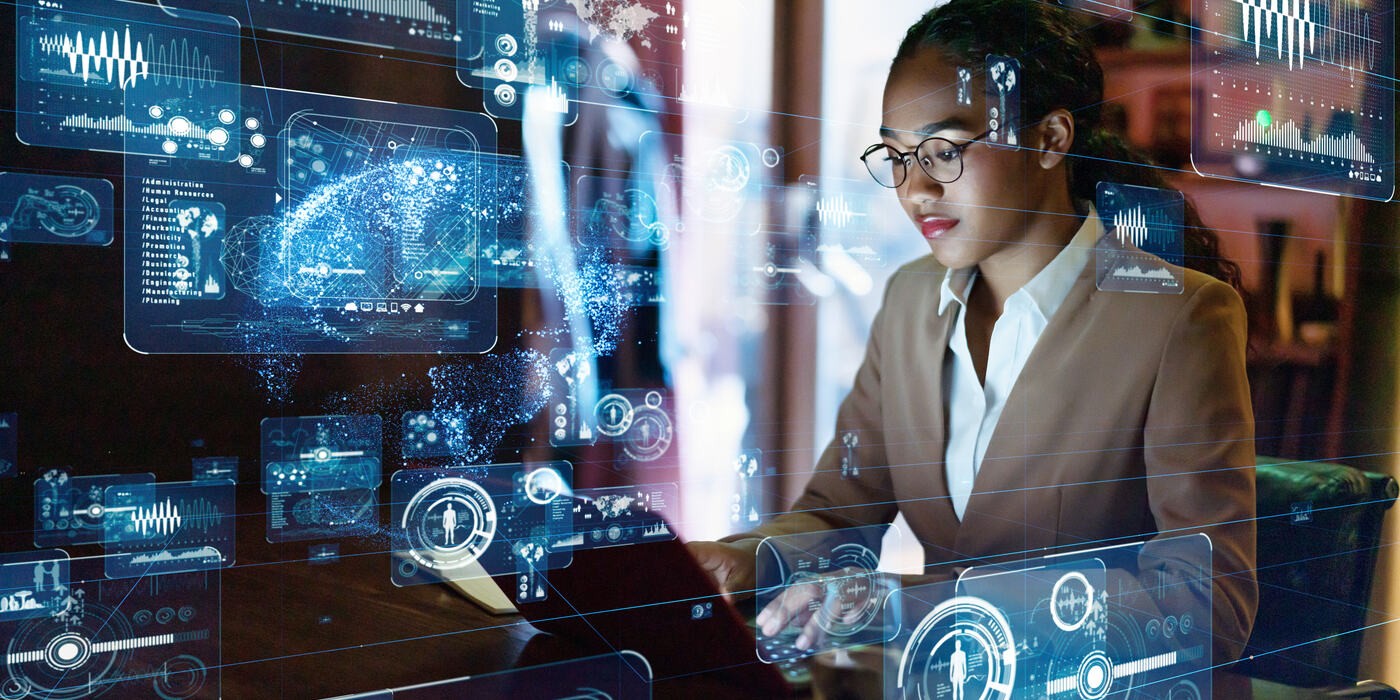 Specialist working with next-generation digital technology